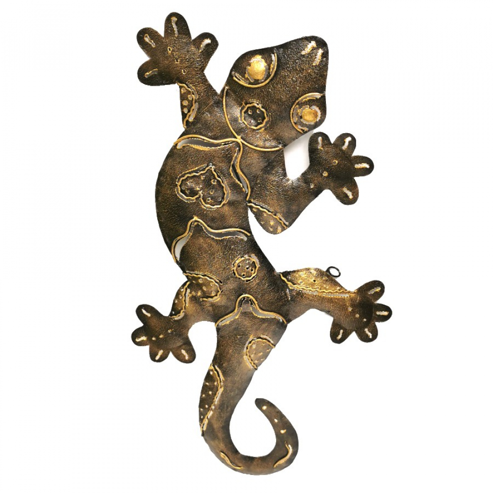 Wandtattoo Gekko Tribal – 110x45 Cm, Seidenmatt, In 40 Farben & 11 Größen