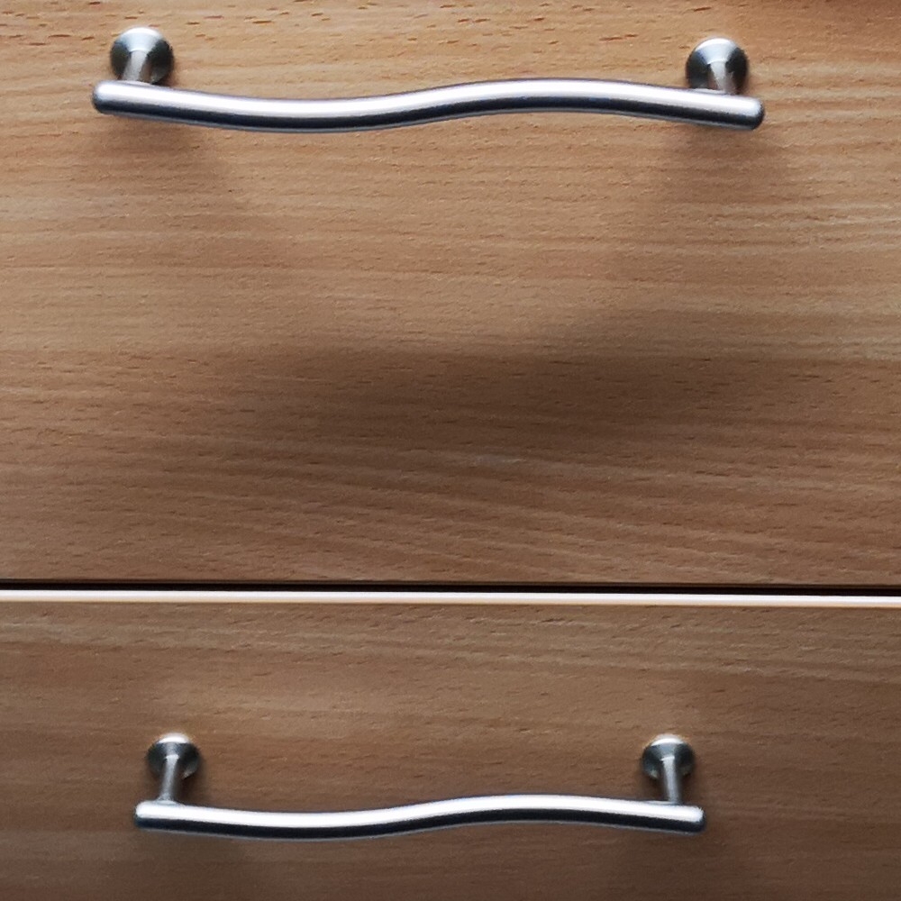 NACHTTISCH Nachtkonsole Kommode Buche Optik mit 2 Schubladen