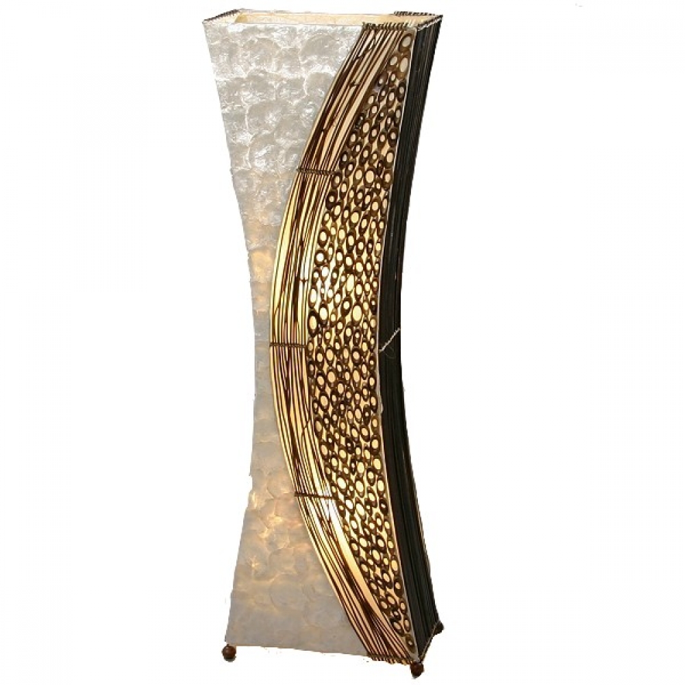 WAYAN (2) taillierte Stehlampe Bali Lampe handgefertigt 100 cm
