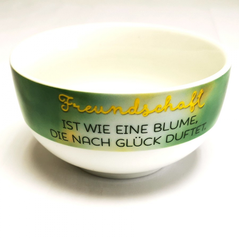 Müslischale Schüssel FREUNDSCHAFT IST WIE EINE BLUME Ritzenhoff Keramik