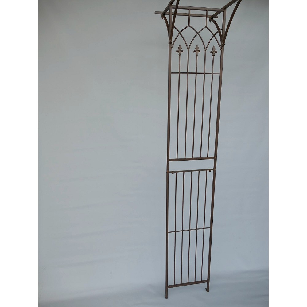 ROSENBOGEN Romantik braun Rankgestell Rankhilfe Tor Metall 230 x 175 cm