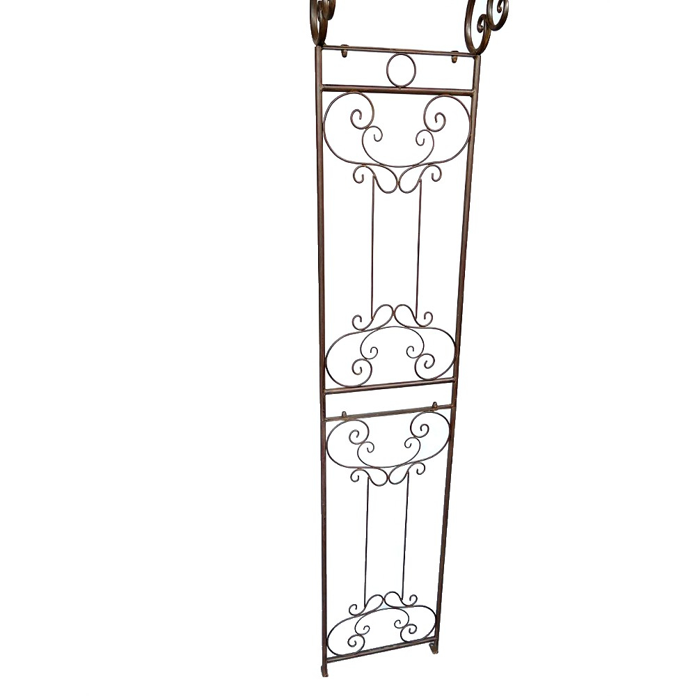 ROSENBOGEN Romantik braun Rankgestell Rankhilfe Metall 235 x 130 cm