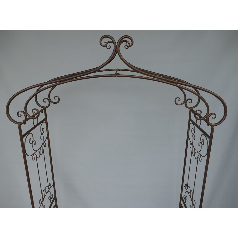 ROSENBOGEN Romantik braun Rankgestell Rankhilfe Metall 235 x 130 cm