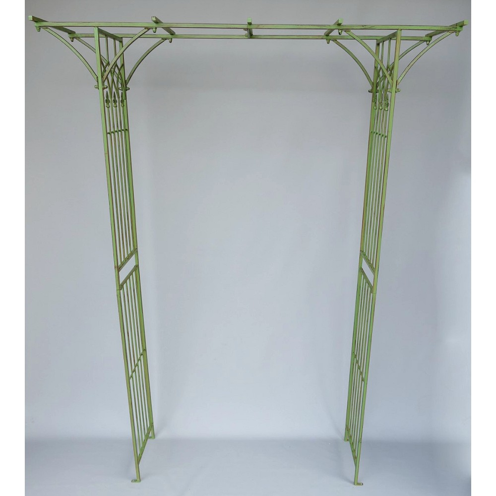 ROSENBOGEN Romantik grün Rankgestell Rankhilfe Tor Metall 230 x 175 cm