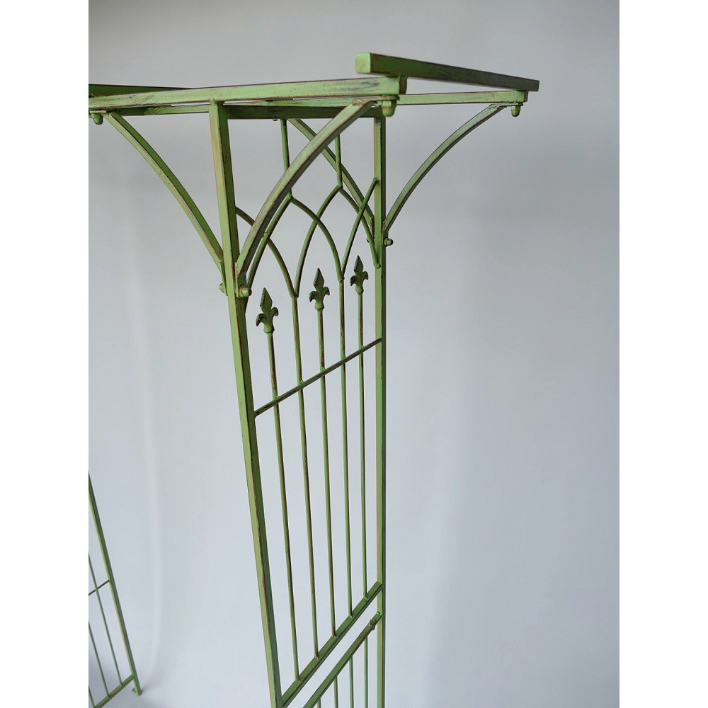 ROSENBOGEN Romantik grün Rankgestell Rankhilfe Tor Metall 230 x 175 cm