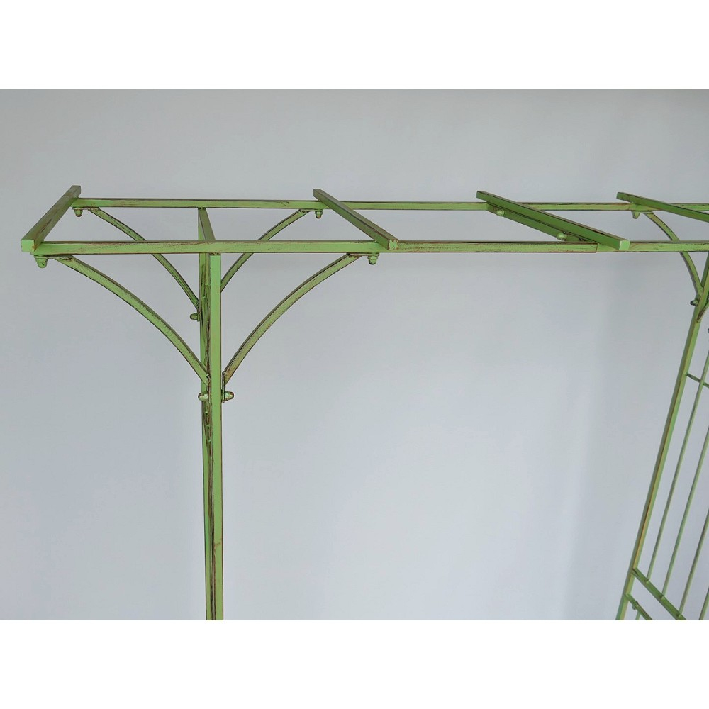 ROSENBOGEN Romantik grün Rankgestell Rankhilfe Tor Metall 230 x 175 cm