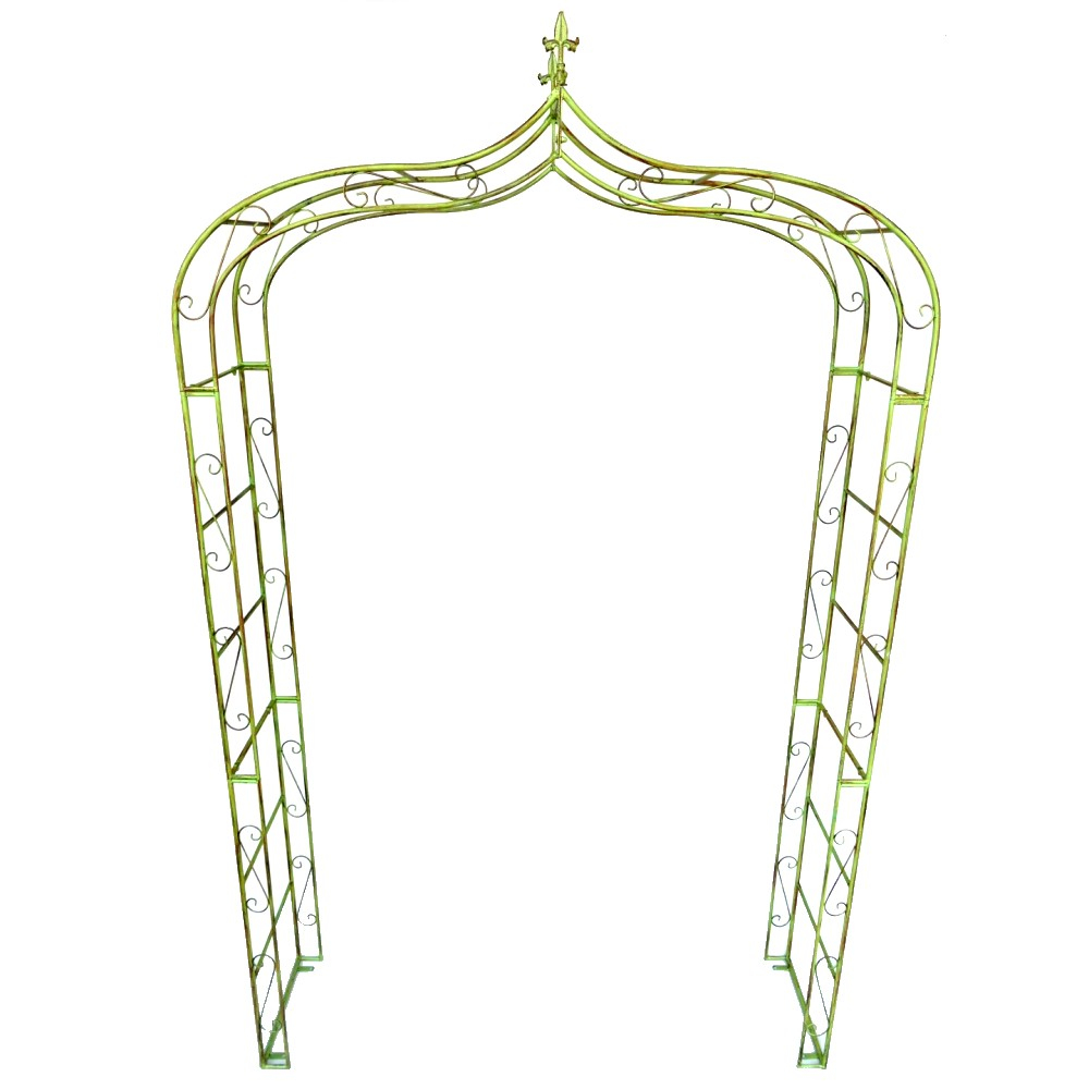 ROSENBOGEN Romantik grün Rankgestell Rankhilfe Tor Metall 260 x 150 cm