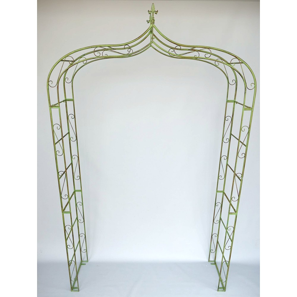 ROSENBOGEN Romantik grün Rankgestell Rankhilfe Tor Metall 260 x 150 cm