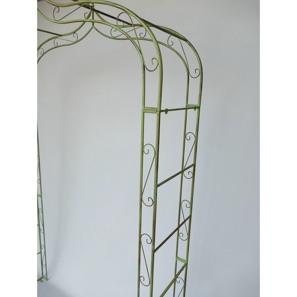 ROSENBOGEN Romantik grün Rankgestell Rankhilfe Tor Metall 260 x 150 cm