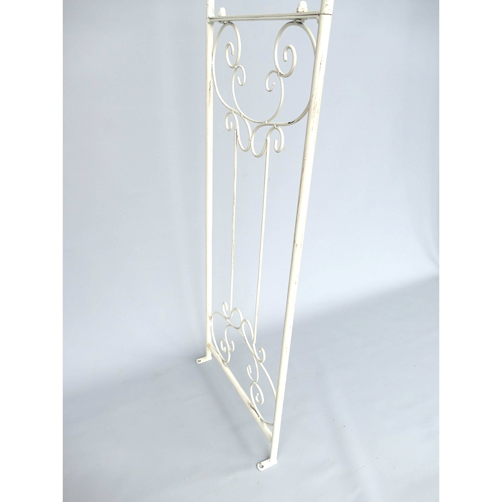 ROSENBOGEN Romantik weiß Rankgestell Rankhilfe Metall 235 x 130 cm
