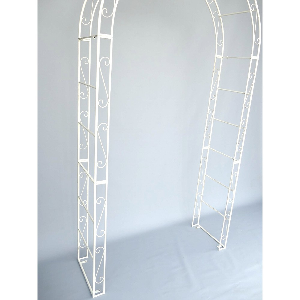 EUROVILAG ROSENBOGEN Romantik weiß Rankgestell Rankhilfe