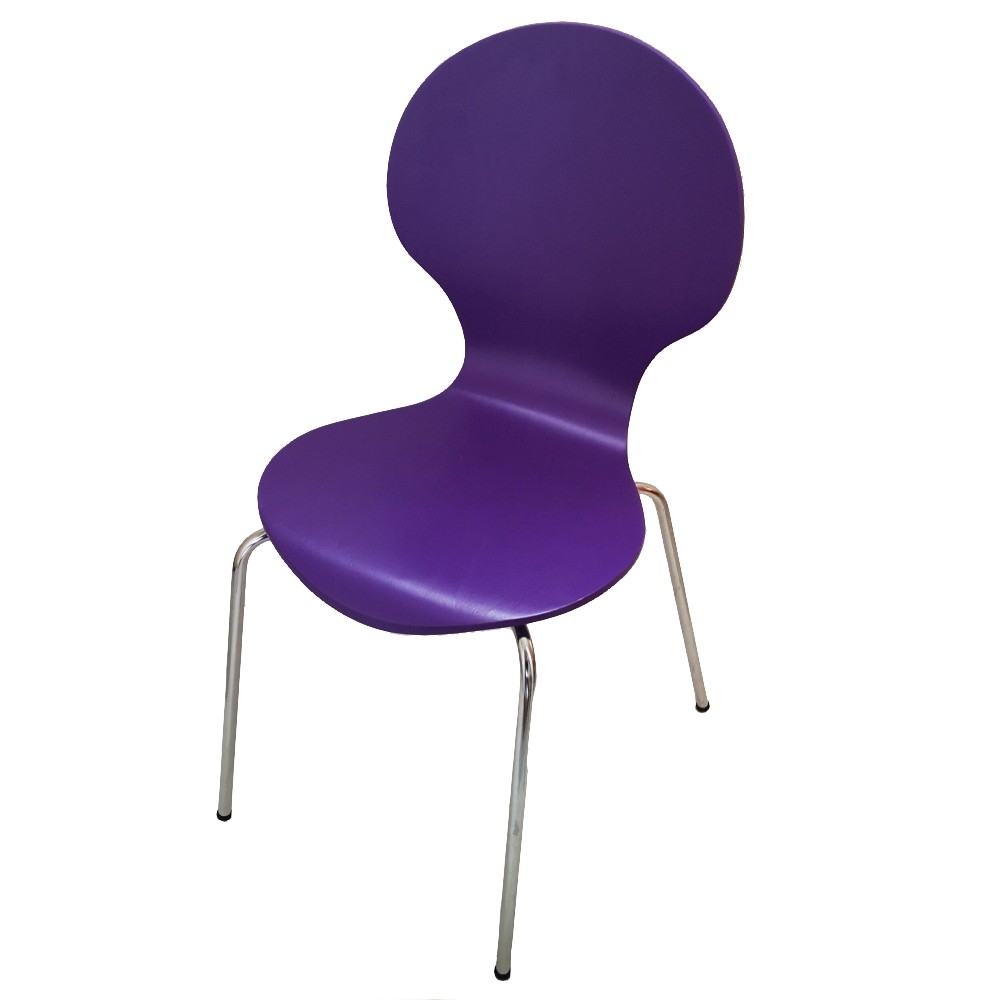 Stuhl LILA Metall/Holz Einzelstück JUNG & MODERN Design