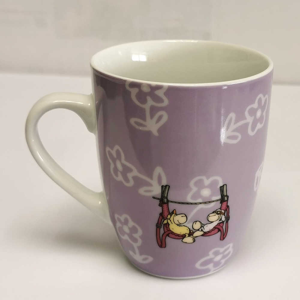 Kaffeetasse Tasse BESTE FREUNDIN lila Keramik