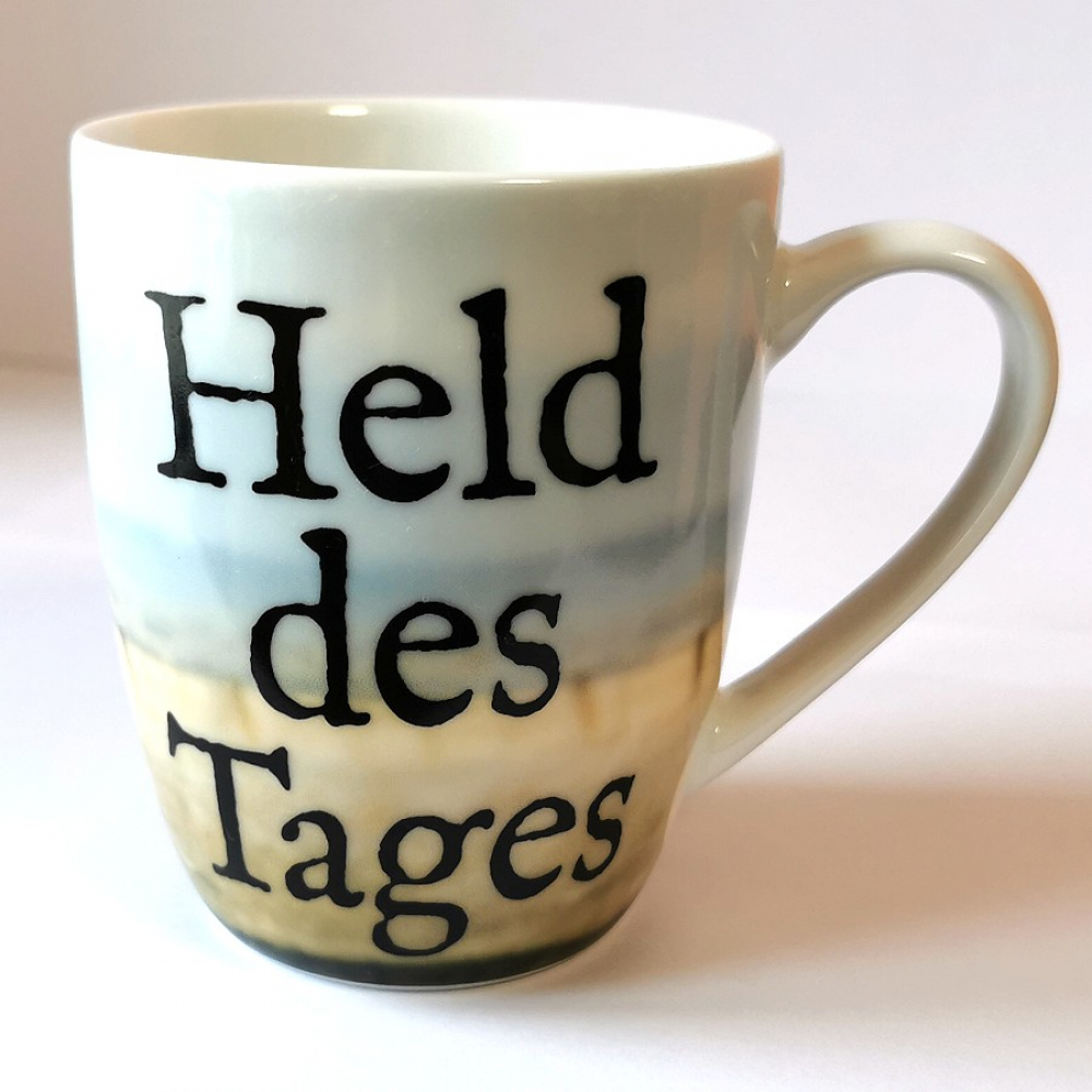 Kaffeetasse Tasse HELD DES TAGES Auto Männertasse Keramik