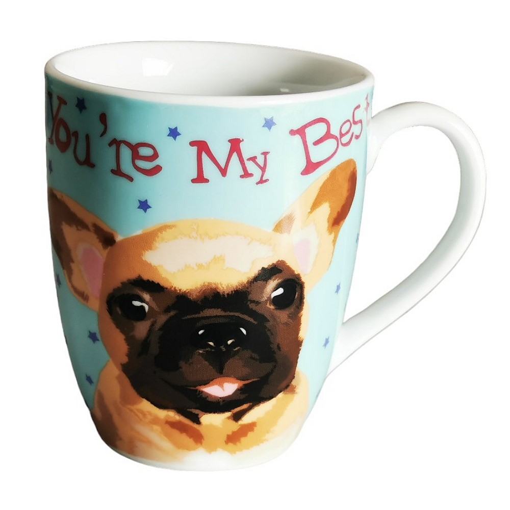 Kaffeetasse Tasse FRANZÖSISCHE BULLDOGE Hund Design Keramik