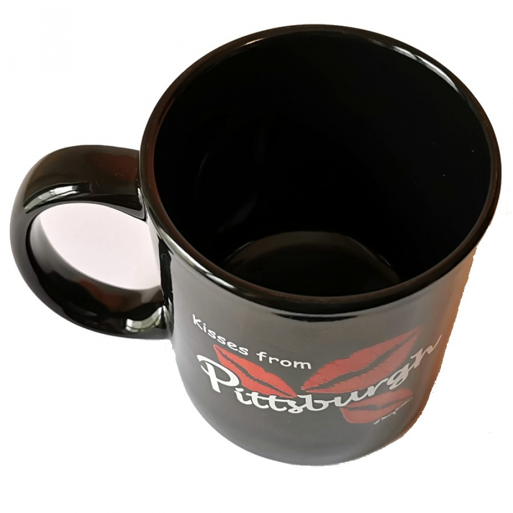 Kaffeetasse Tasse KISSES FROM PITTSBURGH USA Souvenir Keramik