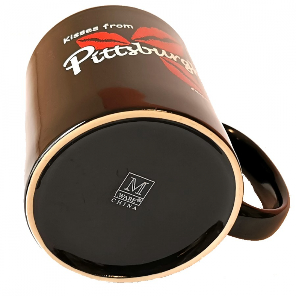 Kaffeetasse Tasse KISSES FROM PITTSBURGH USA Souvenir Keramik
