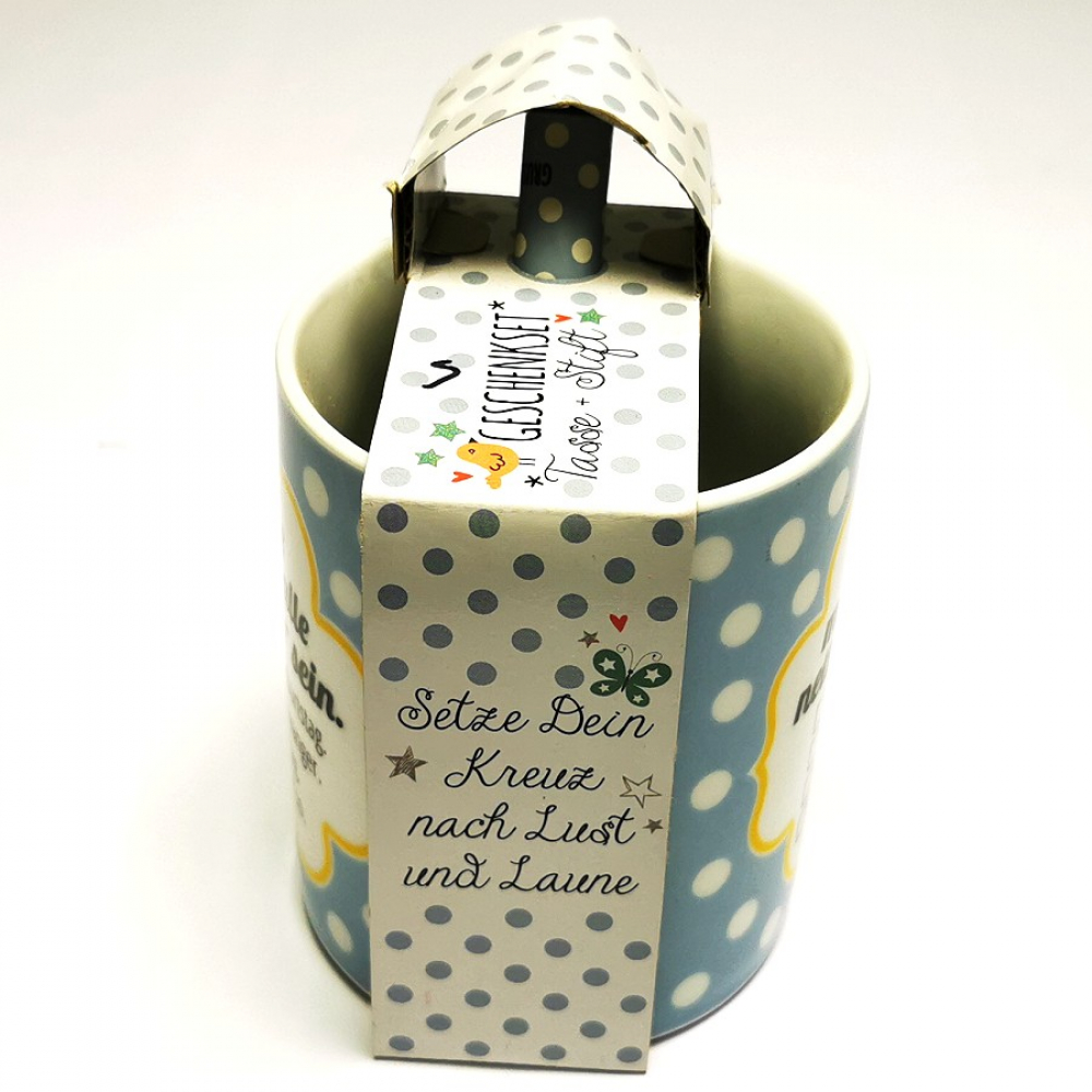 Kaffeetasse TASSE & STIFT Heute müssen alle nett zu mir sein Keramik