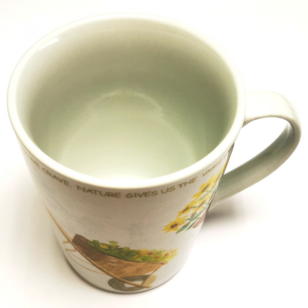 Kaffeetasse Tasse NATURE GIVES US THE VARIETY WE GRAVE Keramik