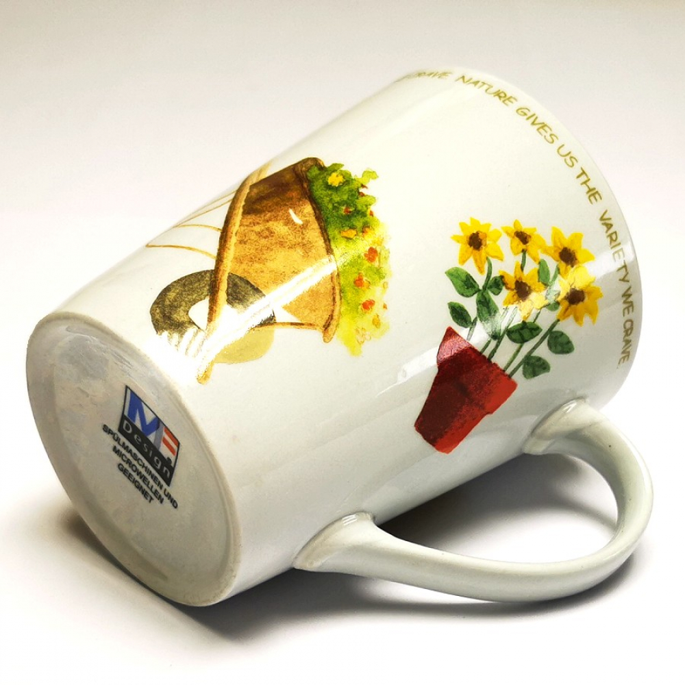 Kaffeetasse Tasse NATURE GIVES US THE VARIETY WE GRAVE Keramik