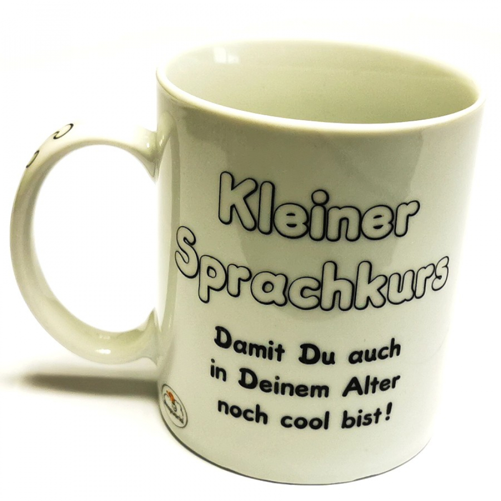 Kaffeetasse Tasse Schäfchen KLEINER SPRACHKURS Keramik