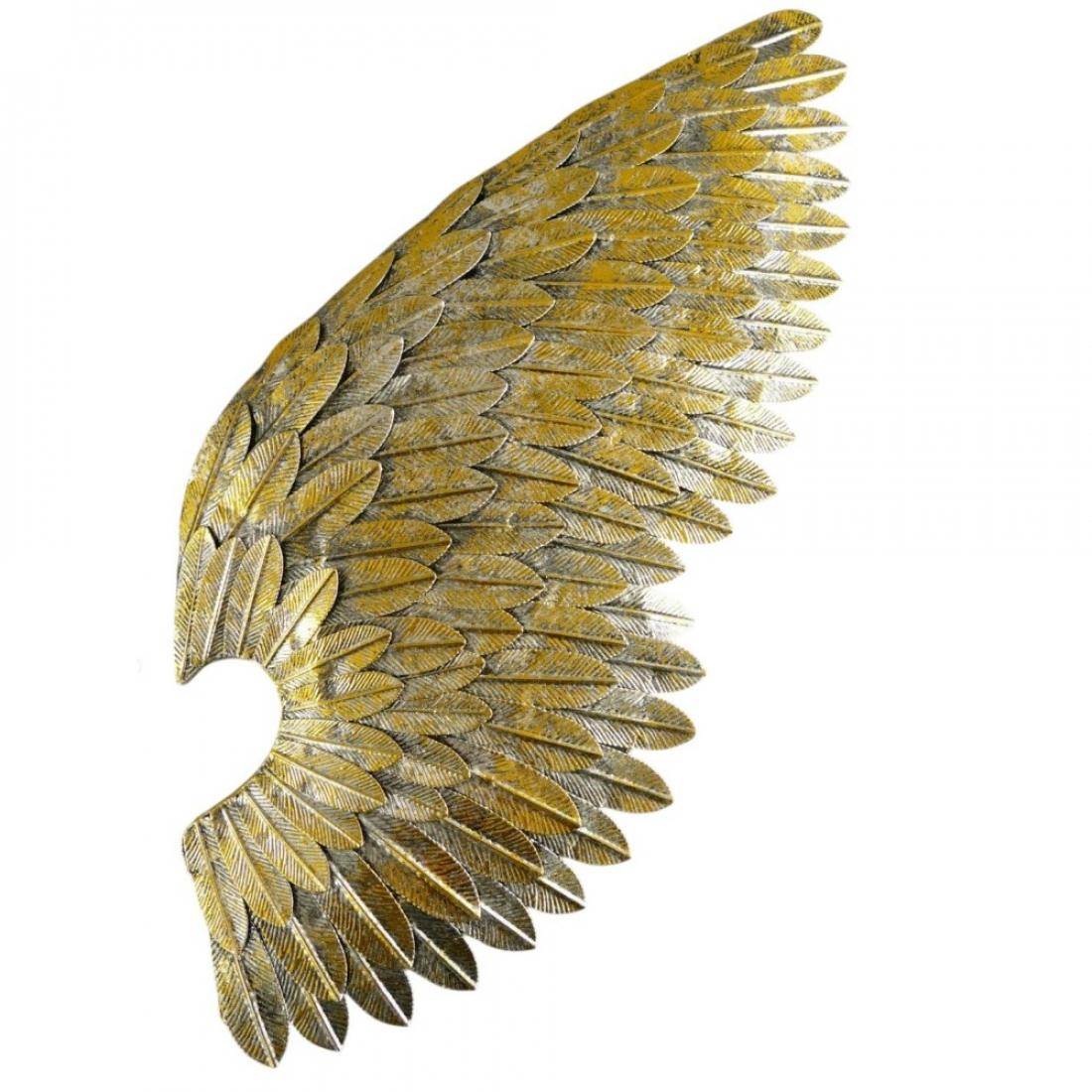 Wanddeko ENGELS FLÜGEL XL Paar Metall gold/silber farbig