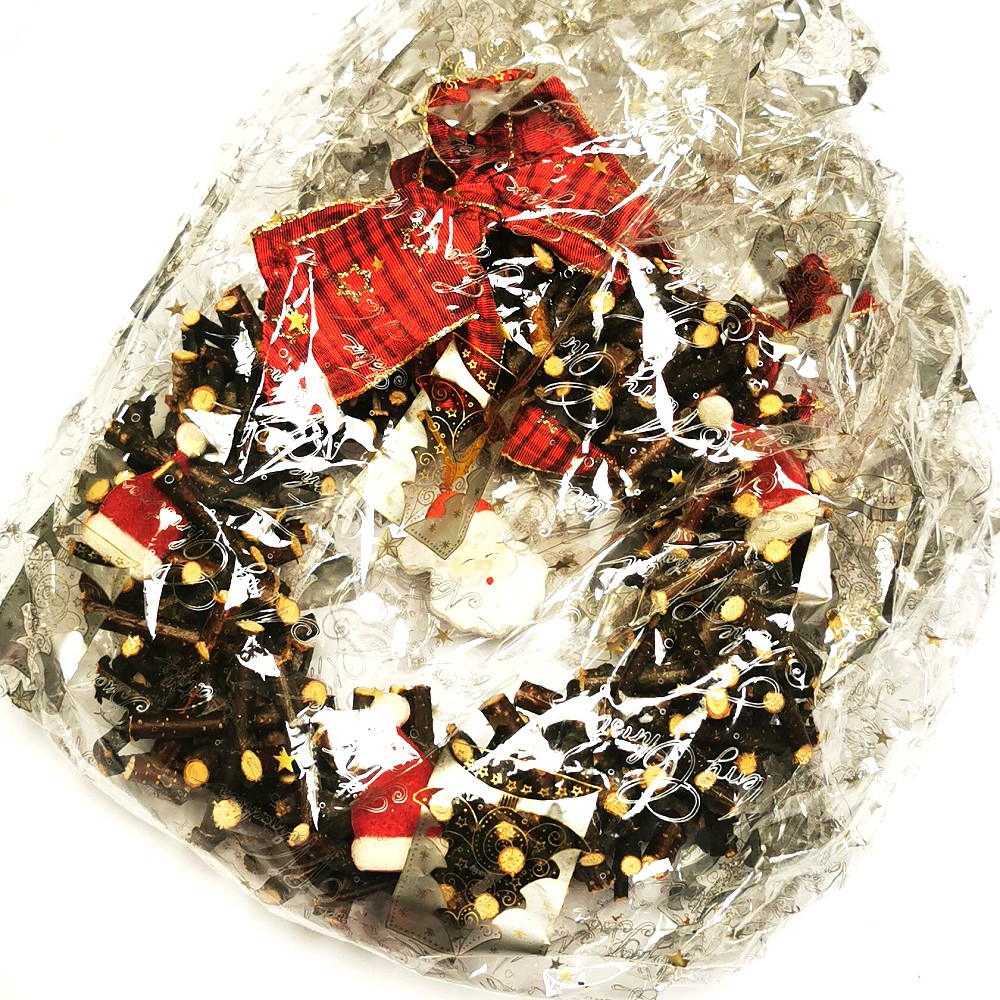 TÜRKRANZ Weidenstöckchen Weiden Kranz Weihnachtsmann Deko