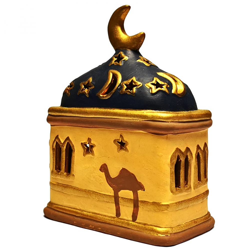 ORIENT MOSCHEE KAMEL STERN MOND Teelicht Teelichthalter Kerzenhalter Keramik