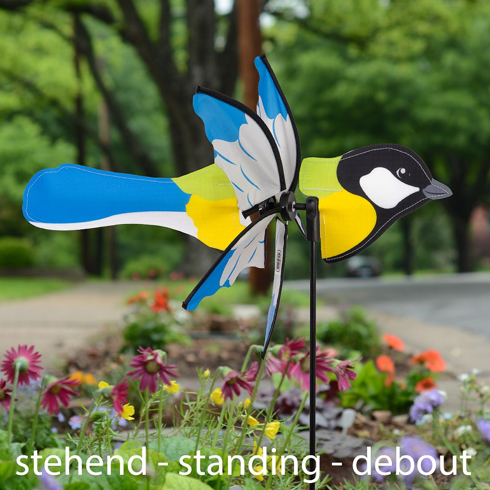 Viveta Windspiel Mit Kolibris – 146 Cm Hohes Windrad Für Garten, Terrasse Oder Rasen, Metall-Deko