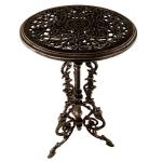 Beistelltisch ANTIK DESIGN Braun Gusseisen Tisch Pflanztisch