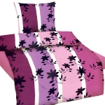 ROMANTIK BLUMEN 3 Teile Set Bettwäsche Spannbettlaken Mikrofaser 135x200 cm