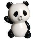 SPARDOSE Keramik Niedlicher PANDA BÄR schwarz weiß