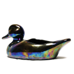 Keramik ENTE schillernd im Perlmutt Effekt irisierend Pflanztopf 20 cm