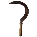 ANTIK Original aus dem ALLGÄU BAYERN Bauernhof SICHEL Handsichel 60er Jahre