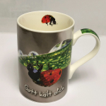 Kaffeetasse Tasse GOTT HÄLT DICH Marienkäfer Keramik