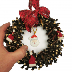 TÜRKRANZ Weidenstöckchen Weiden Kranz Weihnachtsmann Deko