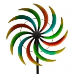 DIANE großes Windrad Windspiel Sonne Metall 168 cm Ø 39,5 cm