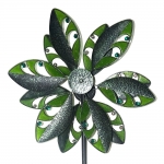 DSCHUNGEL FLOWER großes Windrad Windspiel Blume Metall 180 cm Ø 57 cm
